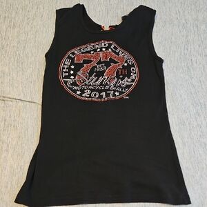 Black Sturgis Tank Top for Women